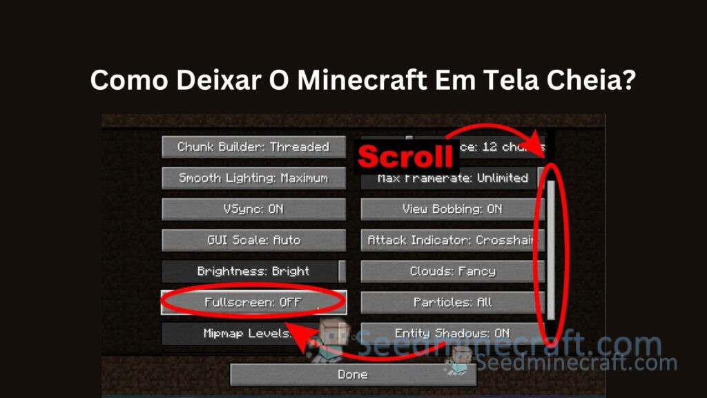 Como Deixar O Minecraft Em Tela Cheia