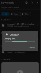 Download Minecraft APK Step 1