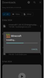 Download Minecraft APK Step 5