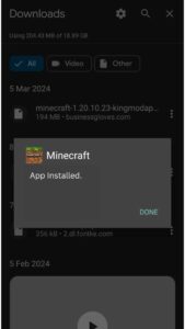 Download Minecraft APK Step 6